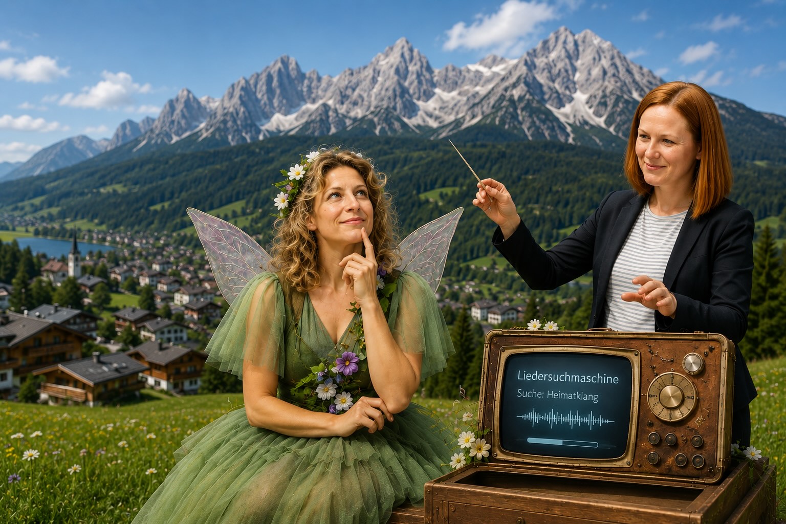 Bergfee DoReMi und Dirigentin Marie